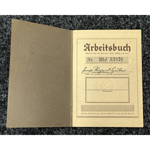 3269 - WW2 Third Reich Documents: Heer Wehrpass issued in 1940 to Gerhard Sommer. Served in 5/Flak Schw. Ab... 