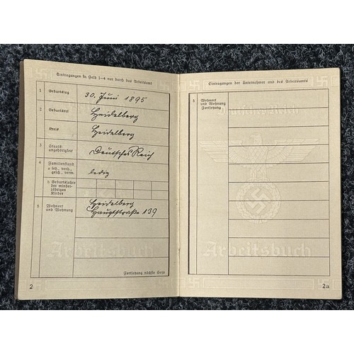 3269 - WW2 Third Reich Documents: Heer Wehrpass issued in 1940 to Gerhard Sommer. Served in 5/Flak Schw. Ab... 