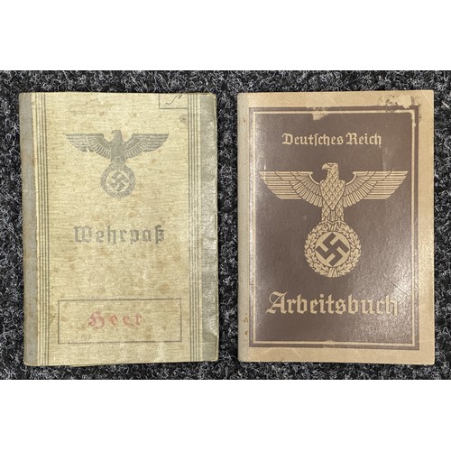 3269 - WW2 Third Reich Documents: Heer Wehrpass issued in 1940 to Gerhard Sommer. Served in 5/Flak Schw. Ab... 