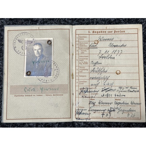 3274 - WW2 Third Reich Luftwaffe Officers Document Group to Major Curt Werner, Luftwaffen Bau-Ersatz Batl. ... 