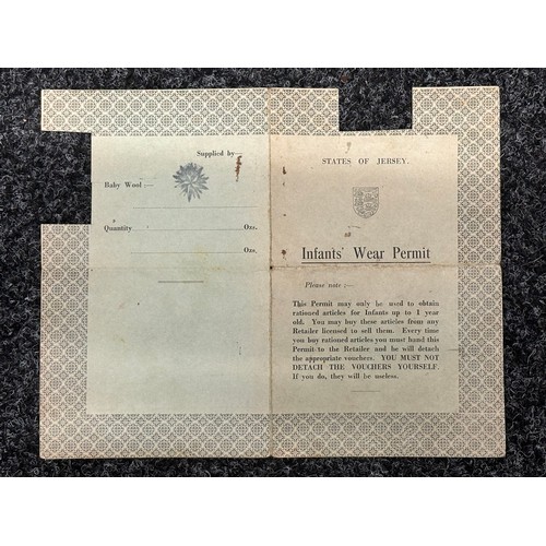 3276 - WW2 Third Reich Channel Islands Occupation States of Jersey Ration Books x 5. Dated from 1941 to 194... 