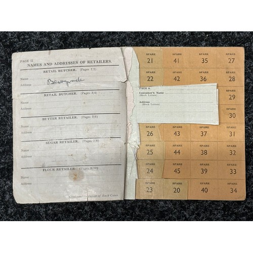 3276 - WW2 Third Reich Channel Islands Occupation States of Jersey Ration Books x 5. Dated from 1941 to 194... 