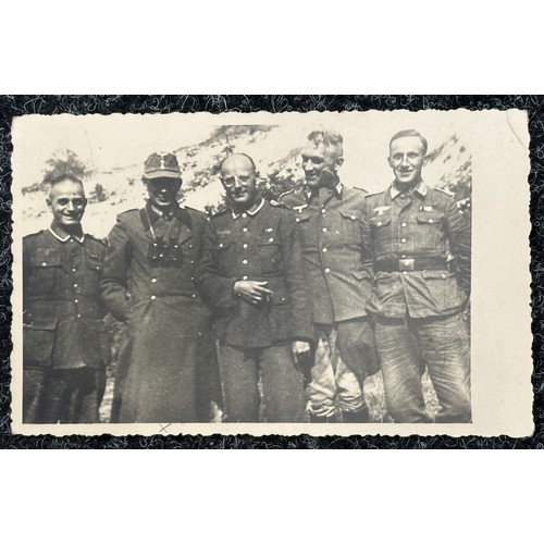 3278 - WW2 Third Reich British issued PoW Card, photos, postcard to Heer Coastal Artillery Officer Hauptman... 