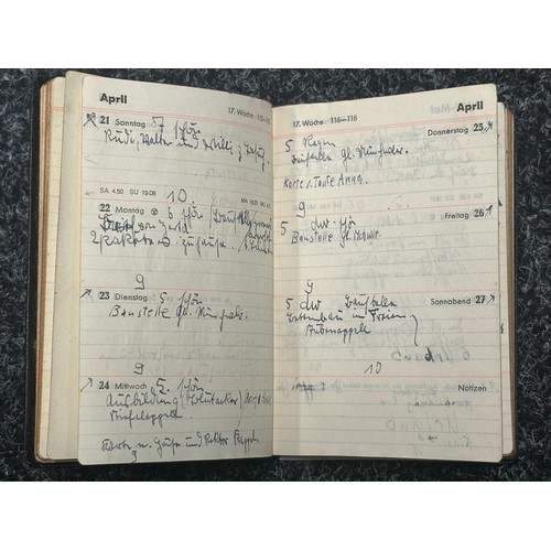 3279 - WW2 Third Reich Heer Soldiers Personal Diary 1940 Obergefrieter Werner Dicke plus two photographs of... 