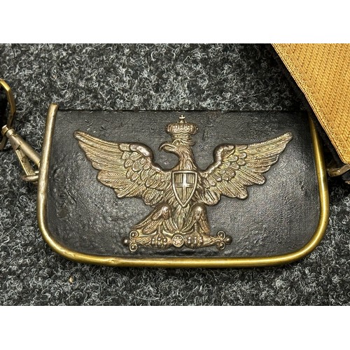 3294 - WW2 Italian Army Officers Cross Belt and Pouch.