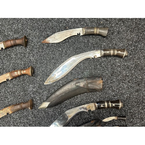 3296 - Collection of six Gurhka Kukri Knives (6)