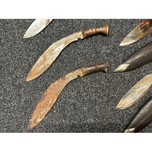 3296 - Collection of six Gurhka Kukri Knives (6)