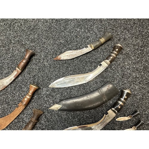 3296 - Collection of six Gurhka Kukri Knives (6)