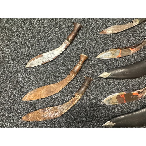 3296 - Collection of six Gurhka Kukri Knives (6)