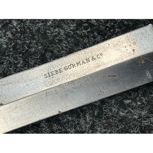 3298 - Siebe Gorman & Co Scuba diving knife with double edged blade 193mm in length with makers mark. Turne... 