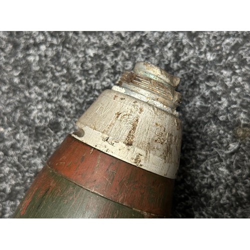 3310 - British 81mm Mortar INERT & FFE Training Round. Original paint finish.