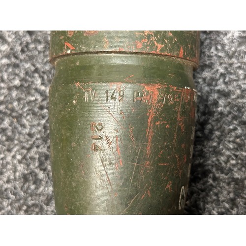 3310 - British 81mm Mortar INERT & FFE Training Round. Original paint finish.