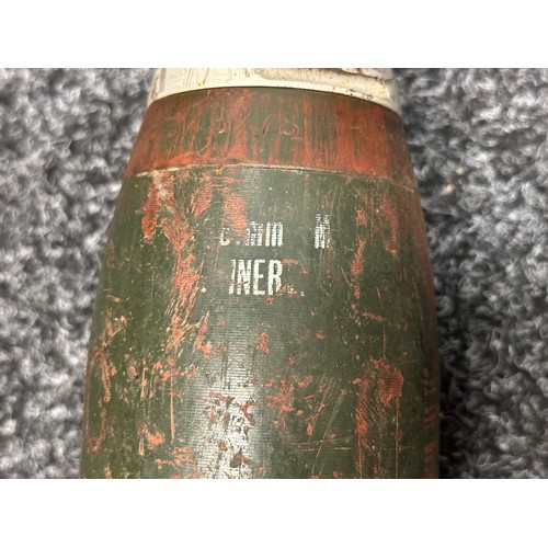 3310 - British 81mm Mortar INERT & FFE Training Round. Original paint finish.