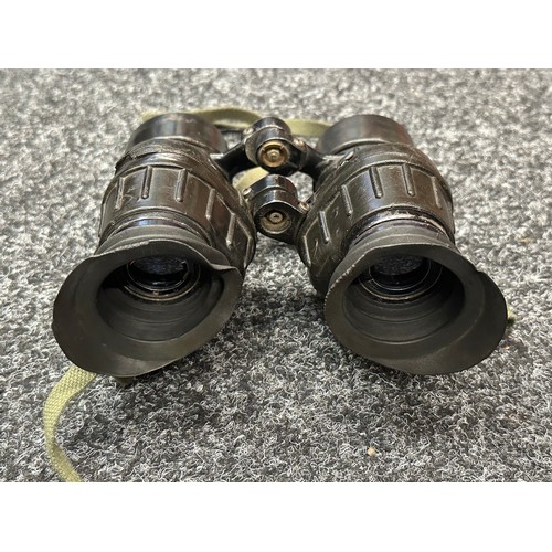 3312 - Post War British AVIMO 7 x 42 Binoculars L12A1. Pre focus type prismatic binoculars. Complete with o... 