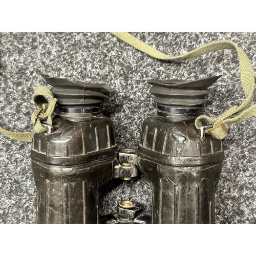 3312 - Post War British AVIMO 7 x 42 Binoculars L12A1. Pre focus type prismatic binoculars. Complete with o... 