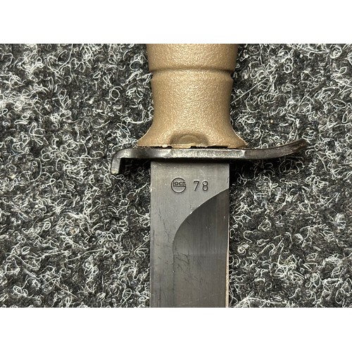 3326 - Austrian Glock 78 Fighting knife with 162mm long blade, maker marked 