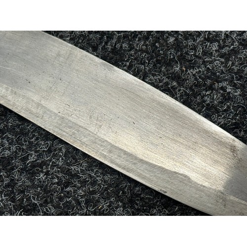 3330 - Gurhka Kukri Knife with 310mm long single edged blade, no markings. Wooden grip. Overall length 425m... 