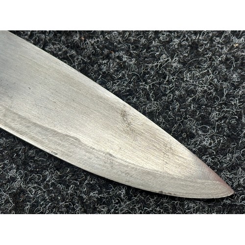 3330 - Gurhka Kukri Knife with 310mm long single edged blade, no markings. Wooden grip. Overall length 425m... 