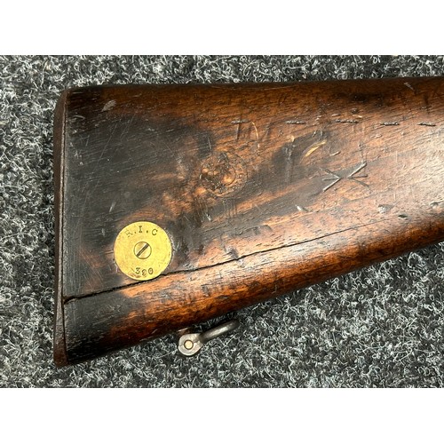 3353 - Martini Henry Carbine MKII .450/557 cal. with 525mm long barrel. No visible serial number. Maker mar... 