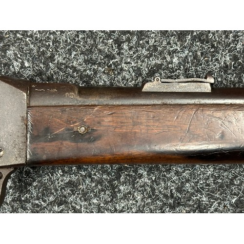 3353 - Martini Henry Carbine MKII .450/557 cal. with 525mm long barrel. No visible serial number. Maker mar... 