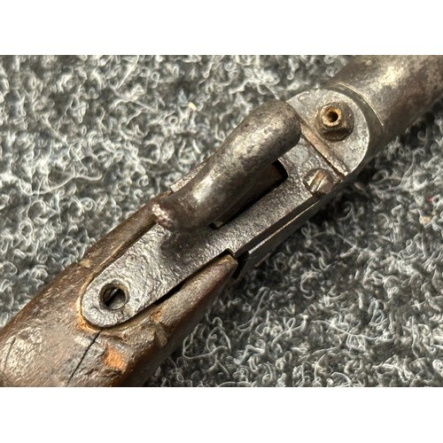 3356 - Percussion Cap Pistol with 70mm long barrel, bore approx. 10mm, English proof marks, no makers mark.... 