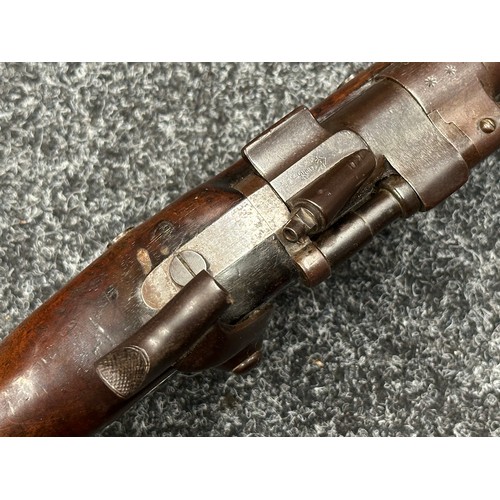 3357 - .577 Enfield Snider Conversion Artillery Carbine, lock marked with Crown VR along with Enfield 1858,... 