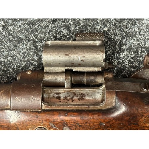 3357 - .577 Enfield Snider Conversion Artillery Carbine, lock marked with Crown VR along with Enfield 1858,... 