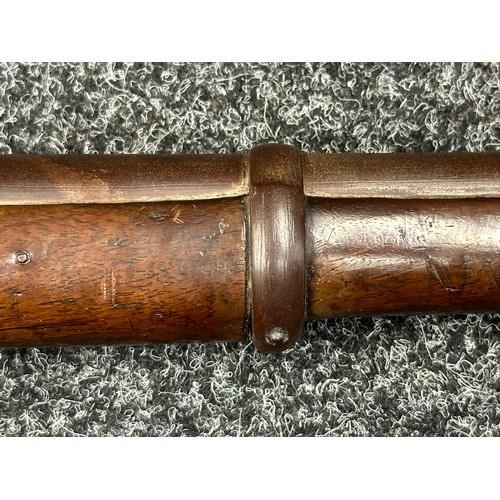 3357 - .577 Enfield Snider Conversion Artillery Carbine, lock marked with Crown VR along with Enfield 1858,... 