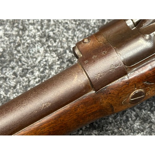 3357 - .577 Enfield Snider Conversion Artillery Carbine, lock marked with Crown VR along with Enfield 1858,... 