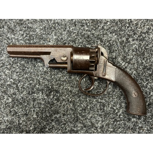 3358 - Percussion Cap Revolver with 115mm long barrel, bore approx. 11mm. English Proof marks. No makers ma... 