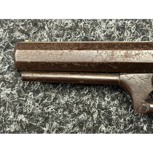 3358 - Percussion Cap Revolver with 115mm long barrel, bore approx. 11mm. English Proof marks. No makers ma... 