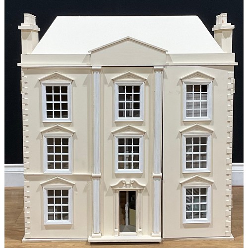 458 - A George III style doll’s house, 86cm high, 83cm wide, 39cm deep