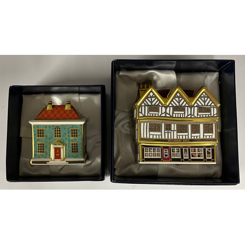 182 - A Royal Crown Derby miniature model, Mulberry Hall Shop, specially commissioned by Mulberry Hall, Yo... 