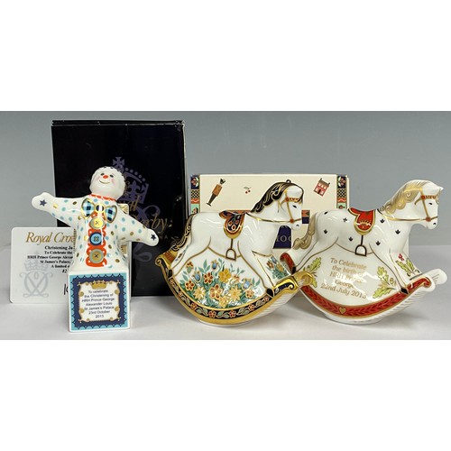 184 - A Royal Crown Derby Treasures of Childhood miniature model, Christening Jack in the Box, to celebrat... 