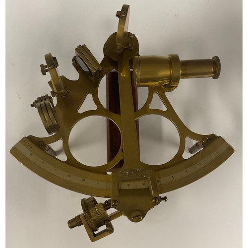 373 - A Stanley of London marine sextant, serial No 96793, cased