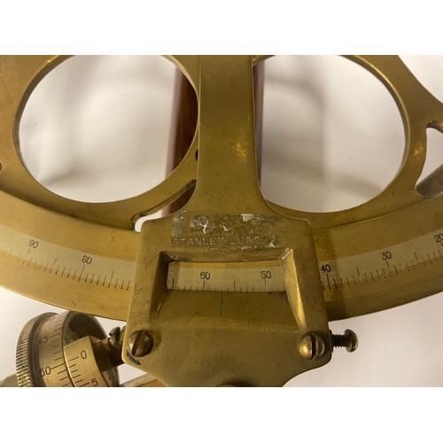 373 - A Stanley of London marine sextant, serial No 96793, cased