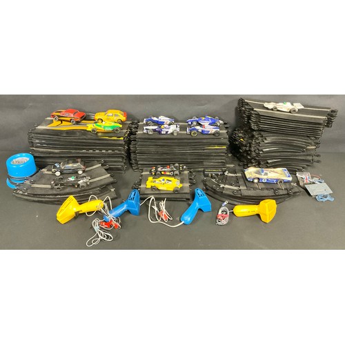 385 - Scalextric Slot Car Racing - Cars, track etc inc XR2i, black, XR3i, Yellow Bardahl decals, , Triumph... 