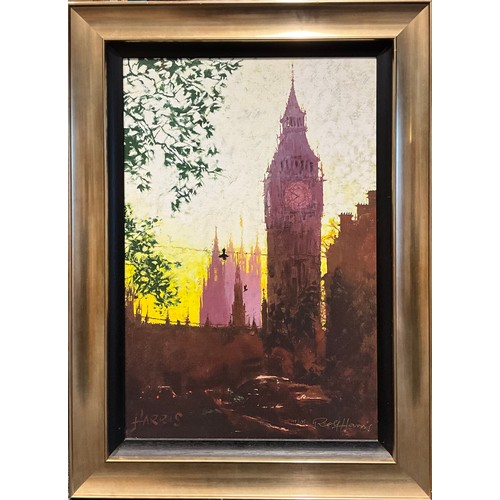 540 - Rolf Harris, Fading Light Parliament, limited edition print, 104/195, 96cm x 71cm overall