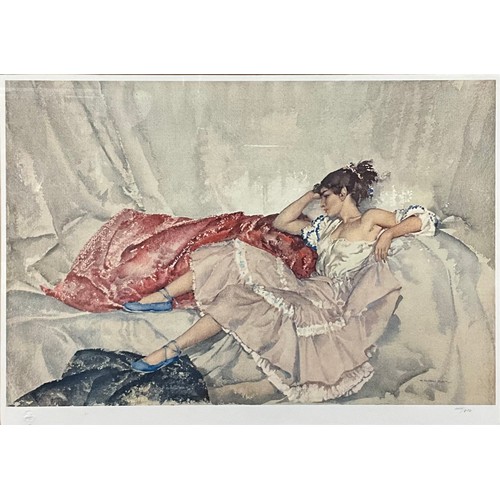 541 - William Russell Flint (1880-1969), Girl from Orio, limited edition print, number 444/850, 71cm x 88c... 