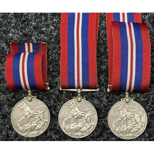 3016 - WW2 British War Medal 1939-45 x 7. All complete with original ribbons. (7)