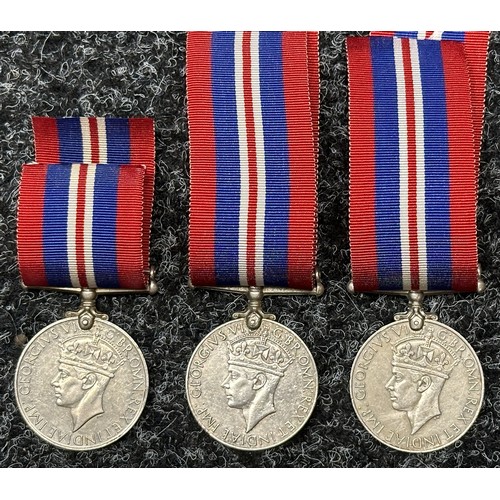 3016 - WW2 British War Medal 1939-45 x 7. All complete with original ribbons. (7)