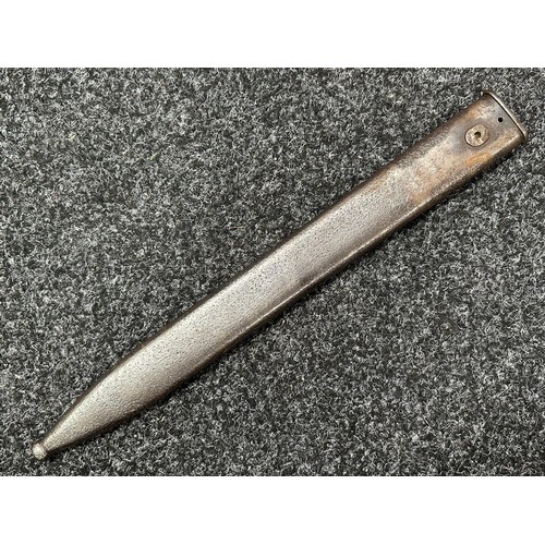 3182 - WW1 Imperial German Butcher Bayonet with single edged fullered blade 365mm in length, maker makered ... 