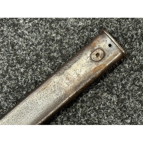 3182 - WW1 Imperial German Butcher Bayonet with single edged fullered blade 365mm in length, maker makered ... 