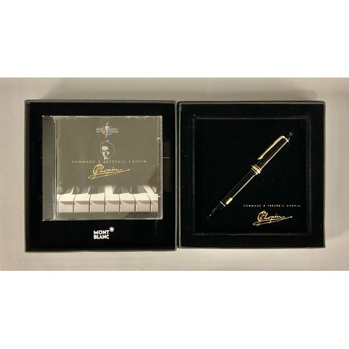 70 - Montblanc - a special edition Meisterstück resin coated fountain pen, 'Hommage À Frédéric Chopin', m... 