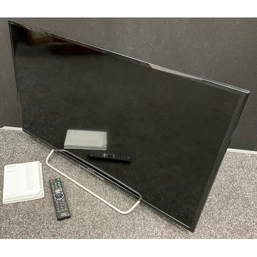 189 - A Sony Bravia 40” TV, model no. KDL-40W705C, with remote control, and user manual.