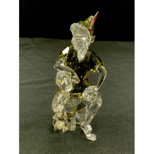 3 - Swarovski Crystal Peter Pan figure, 10cm high, boxed