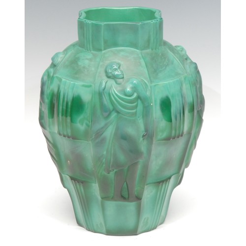 14 - A Curt Schlevogt Bohemian glass vase, Dancing Lady, designed by Artur Plevar for the Ingrid Collecti... 