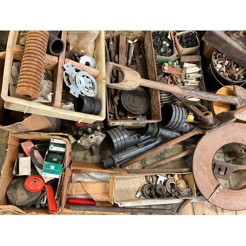 11 - Workshop fittings and tools etc - three large pipe cutters; a large ‘pinch’ clamp;  smoothing plane,... 