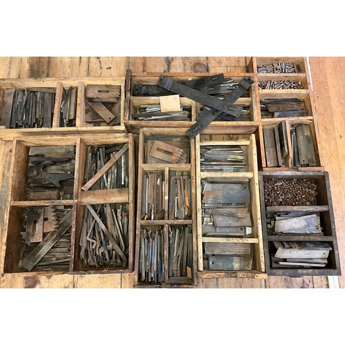 26 - Industrial tools and equipment - a large qty of lathe cutter blades, bolts etc.