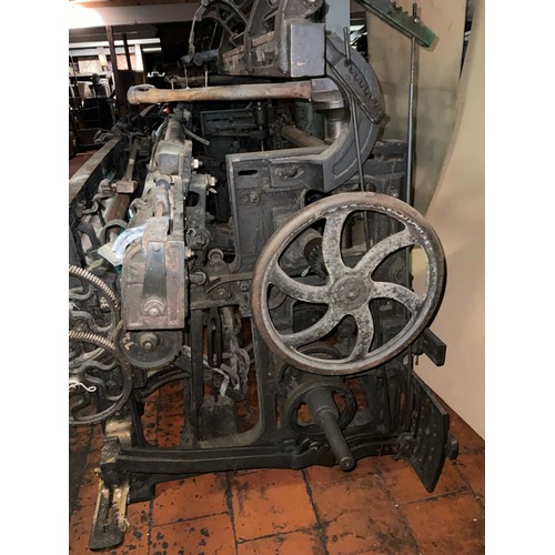 59 - A Yorkshire cross-bar weaving loom, 148cm high x 208cm wide x 117cm deep.

***Please note this lot i... 